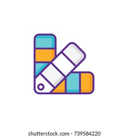 Coloring icon vector design illustration