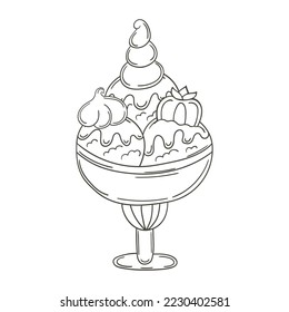Coloring Illustration in hand draw style