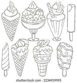 Coloring Illustration in hand draw style