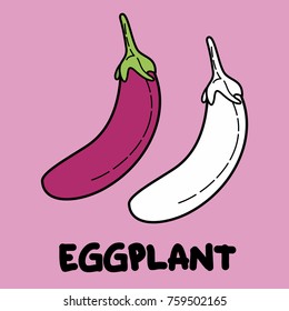 Coloring illustration for kids. Fruits and vegetables. 