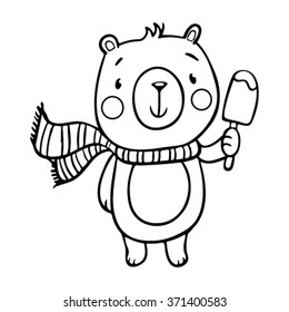 Coloring for kids. Bear.