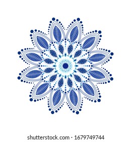 Coloración de fondo mandala. Patrón oriental, ilustración vectorial.