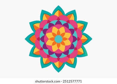 Coloring Mandala for Book Illustration Creative Escape from Stress (3)