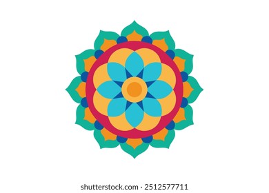 Mandala de coloração para a ilustração do livro Relaxando a terapia criativa (3)