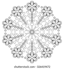 Colorante mandala para niños.