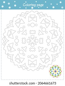 Colorando mandala para niños. Desarrollo de competencias motrices finas, atención