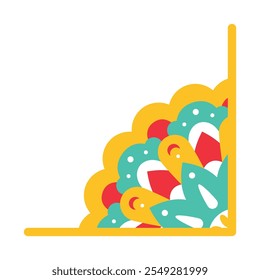 Colección de elemento de diseño de mandala para colorear