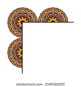 Colección de elemento de diseño de mandala para colorear