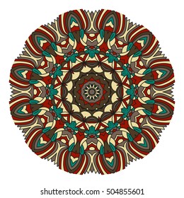 Coloring mandala: invitation, t-shirt print, wedding card, scrapbooking and tattoo