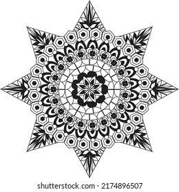 coloring mandala relaxing pattern anti stress meditation colorful decoration