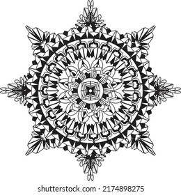 coloring mandala relaxing pattern anti stress meditation colorful decoration