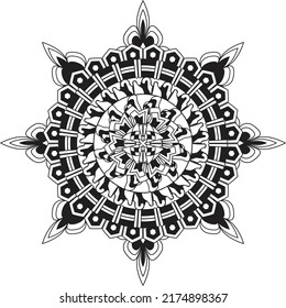 colorido mandala relajante patrón anti estrés meditación decoración colorida