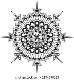 colorido mandala relajante patrón anti estrés meditación decoración colorida