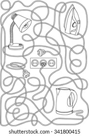 coloring maze for children