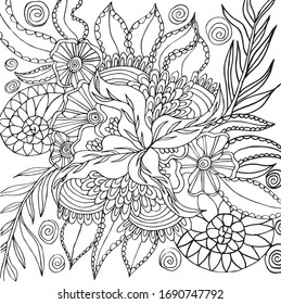 Download Coloring Book Flower Images Stock Photos Vectors Shutterstock