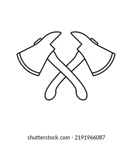 Coloring page with Axe for kids