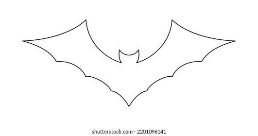 Coloring page with Bat for kids