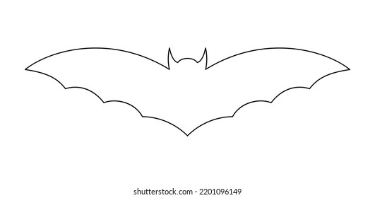 Coloring page with Bat for kids