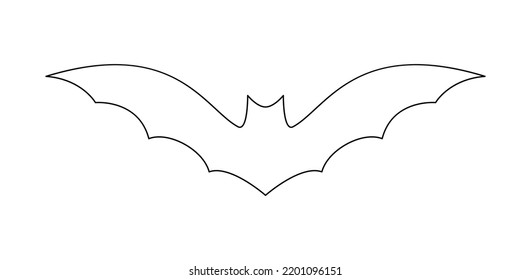 Coloring page with Bat for kids
