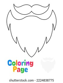 Coloring page with Beard for kids