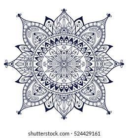 Coloring page. Beautiful mandala