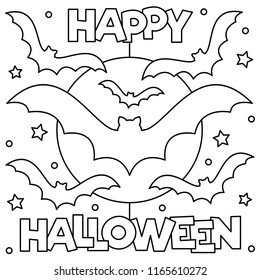 Coloring page. Black and white vector illustration