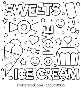 Coloring Page Black White Vector Illustration Stock Vector (Royalty ...