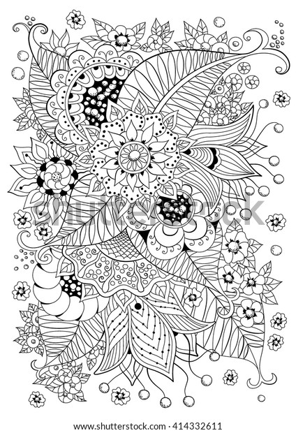 Download Coloring Page Book Adults Older Children Stock Vector Royalty Free 414332611