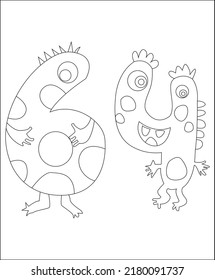 coloring page coloring book page coloring book page for kids line art vector art number funny kids