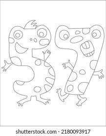 coloring page coloring book page coloring book page for kids line art vector art number funny kids