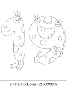 coloring page coloring book page coloring book page for kids line art vector art number funny kids