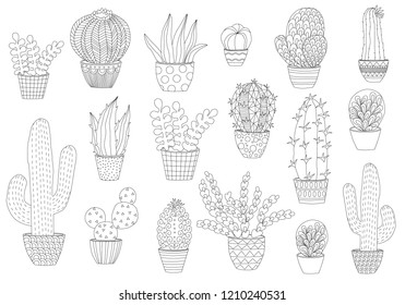 Succulent Coloring Page Images Stock Photos Vectors Shutterstock