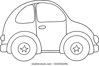 Coloring Page Car Boy Art Stock Vector (Royalty Free) 1555926596 ...