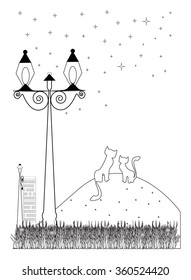 Coloring page - cats