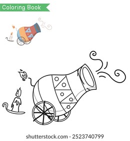 Coloring page for children. Color worksheet activity. Education about color. Education for preschool.