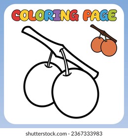 Coloring page for children. Image of Imbe. Children's vector illustration