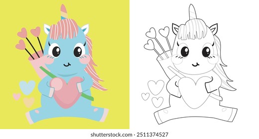 Coloring page for children. coloring page worksheet, Coloring activity. Education for preschool. 
