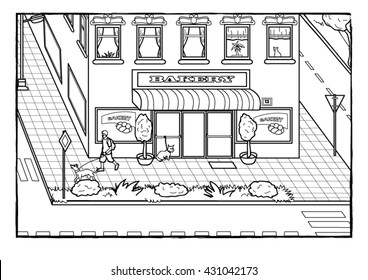 Coloring page - city