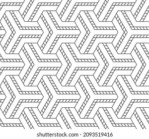 Coloring page, colouring  book for adults and children. Black and white geometric linear illustrations. Line pattern design. Decorative abstract vector background. Easy to edit color and line weight.
