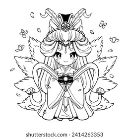 coloring page Cute Chibi