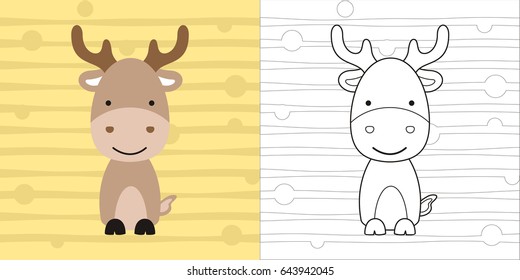 Cute Little Moose Images Stock Photos Vectors Shutterstock