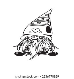 Coloring page of a decorated Christmas tree with gifts. Vector black and white illustration on white background. 