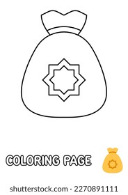 Coloring page with Donate for kids