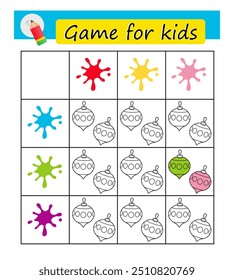 Coloring page. Educational game for kids. Illustration for children education. 