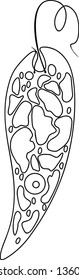 Coloring page with Euglena viridis