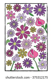 Coloring page - Flowers