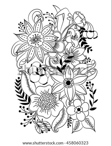 5600 Flower Illustration Coloring Pages , Free HD Download