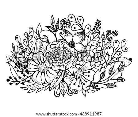 830 Coloring Pages Pattern Flowers Pictures