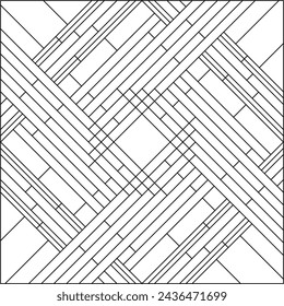 Coloring Page of geometric abstract . EPS 8. #780