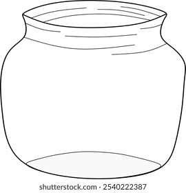 Dibujo para colorear de una Imagen de botella de vidrio